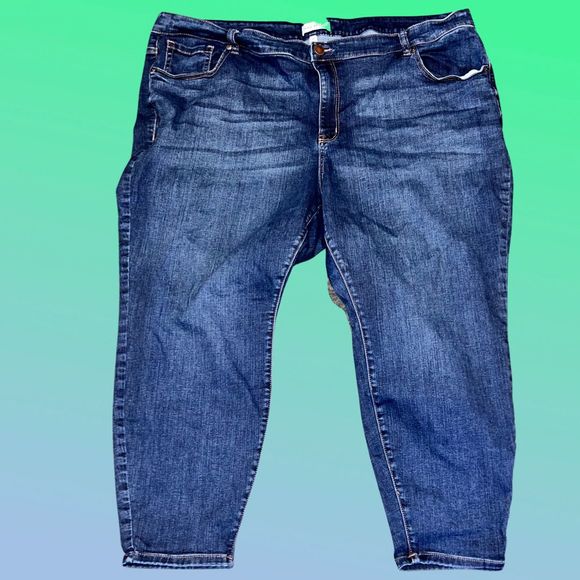 Plus Size Lane Bryant Flex Waist Mid Waist Skinny Jeans Size 28 Short - Picture 1 of 4